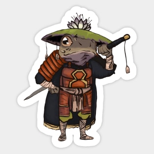 Samurai warrior frog japan Sticker